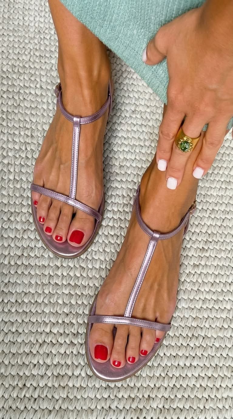 Meike | Sandali primaverili dorati — 4