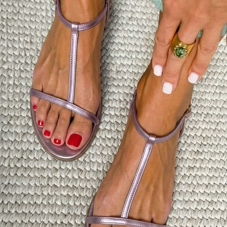 Meike | Sandali primaverili dorati — 4