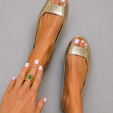 Luisa | Sandali comfort dorati — 1