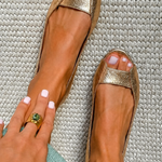 Luisa | Sandali comfort dorati — 2