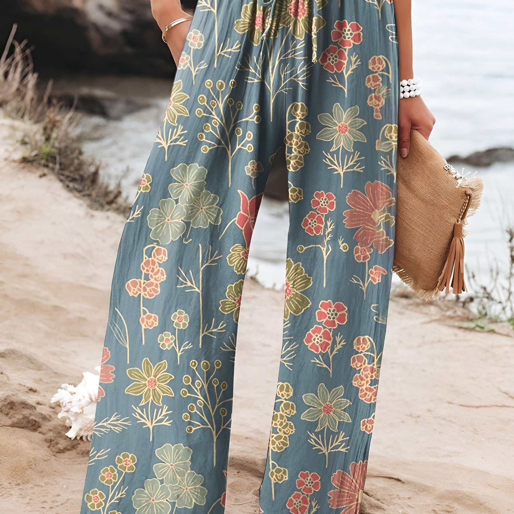 Eva-Maria | Pantaloni casual in lino — 1