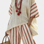 Loretta | Set rustico in lino a righe — 2