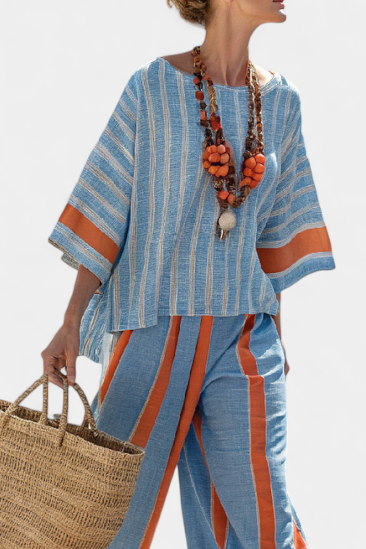 Henrike | Set in terracotta rigata — 2