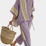 Annika | Set casual color lavanda — 1