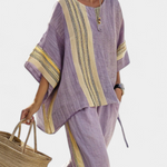 Annika | Set casual color lavanda — 2