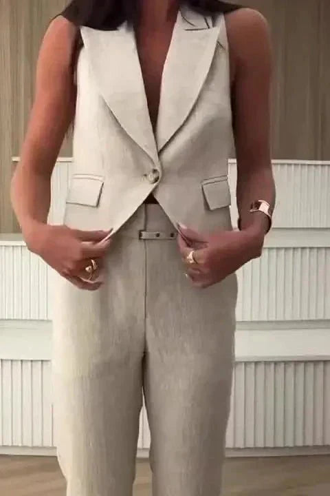 Josephine | Set gilet avorio — 2