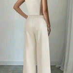Mona | Set gilet beige — 2