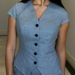 Silvia | Set bustino blu — 6