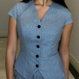 Silvia | Set bustino blu — 6