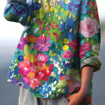 Elisabeth | Blusa casual da donna in stile vintage con fantasia floreale — 2
