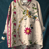 Ursula | Blusa casual con motivo floreale vintage — 1