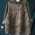 Lore | Blusa casual con stampa a linee circolari — 1