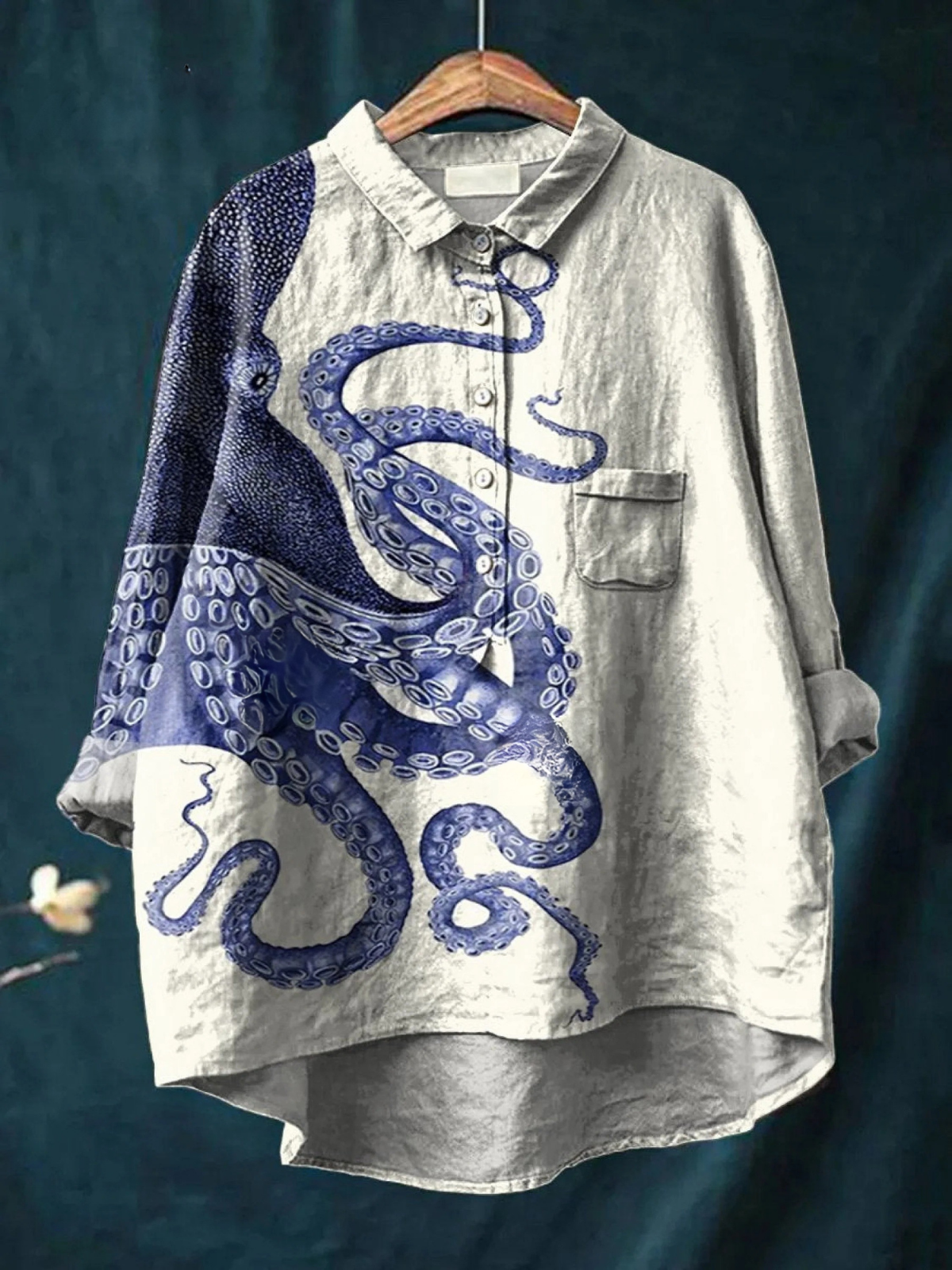 Margaretha | T-shirt casual con tentacoli di polpo — 1