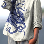 Margaretha | T-shirt casual con tentacoli di polpo — 2