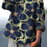 Cäcilia | Camicetta casual da donna in stile vintage floreale — 2