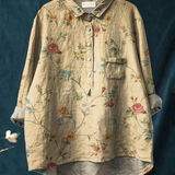 Vera | T-shirt floreale casual da donna in stile vintage — 1