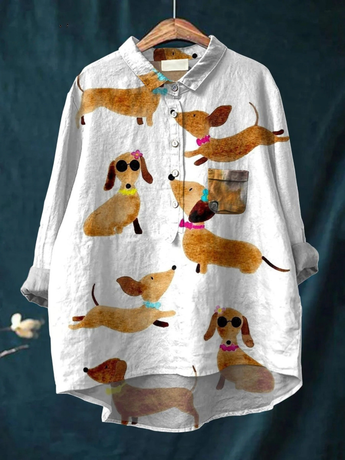 Hanna | T-shirt casual con disegni di cani — 1