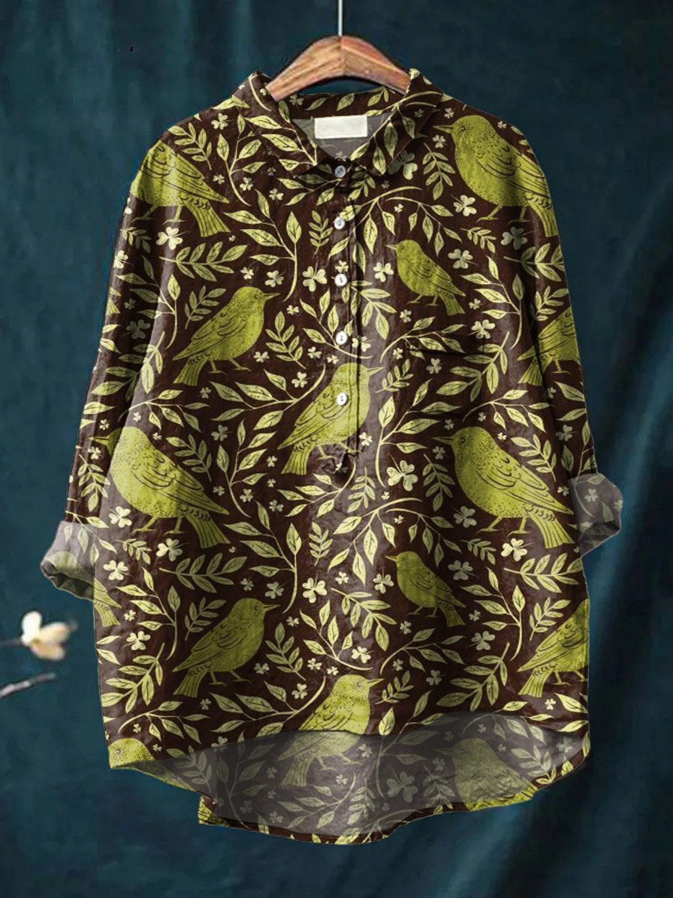 Merle | T-shirt casual in stile vintage con fantasia floreale — 1
