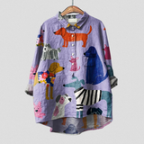 Gunda | T-shirt casual con motivo di cani — 3