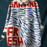 Mina | T-shirt casual da donna con pesci vintage art — 1