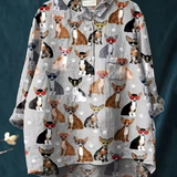 Rosalie | Blusa con motivo Chihuahua — 1