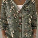 Lieselotte | Cardigan stampato con cappuccio — 5