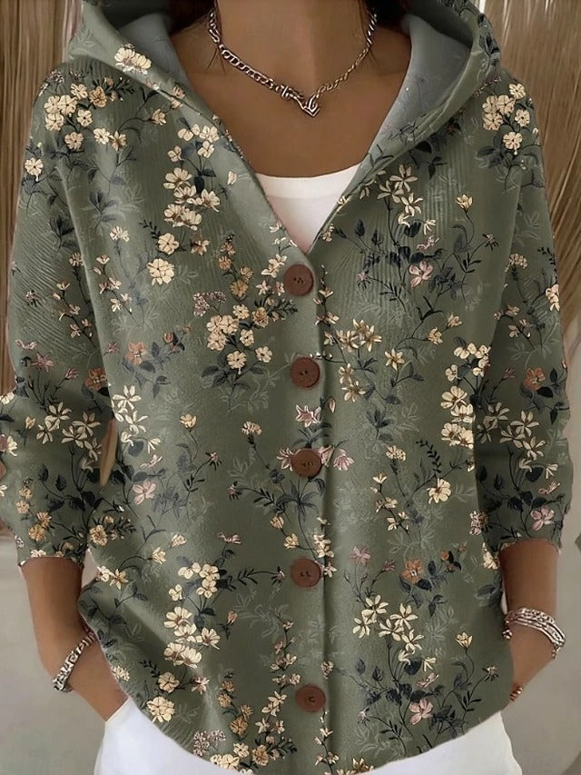 Lieselotte | Cardigan stampato con cappuccio — 5