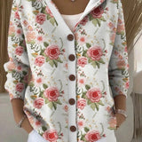 Lieselotte | Cardigan stampato con cappuccio — 6