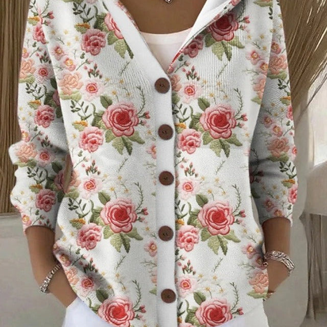 Lieselotte | Cardigan stampato con cappuccio — 6