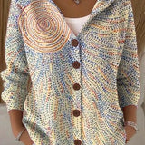 Lieselotte | Cardigan stampato con cappuccio — 7