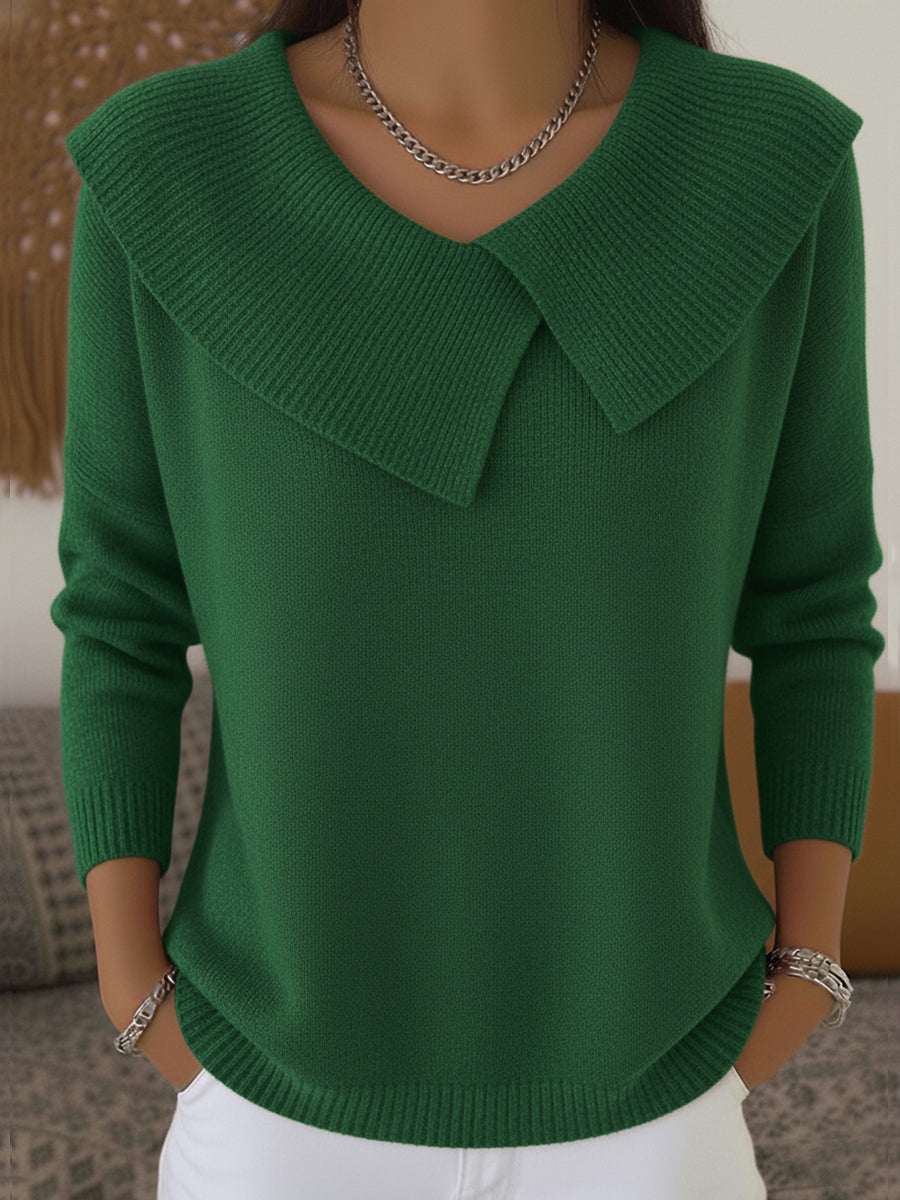 Ingrid | Comodo maglione con colletto risvoltato — 1