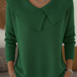 Ingrid | Comodo maglione con colletto risvoltato — 1
