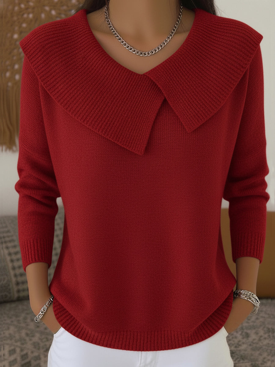 Ingrid | Comodo maglione con colletto risvoltato — 2