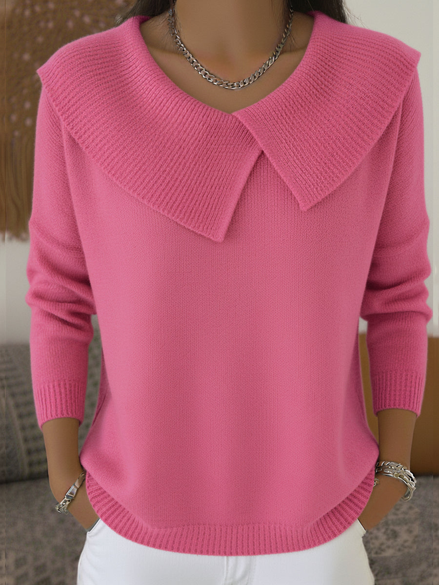 Ingrid | Comodo maglione con colletto risvoltato — 3