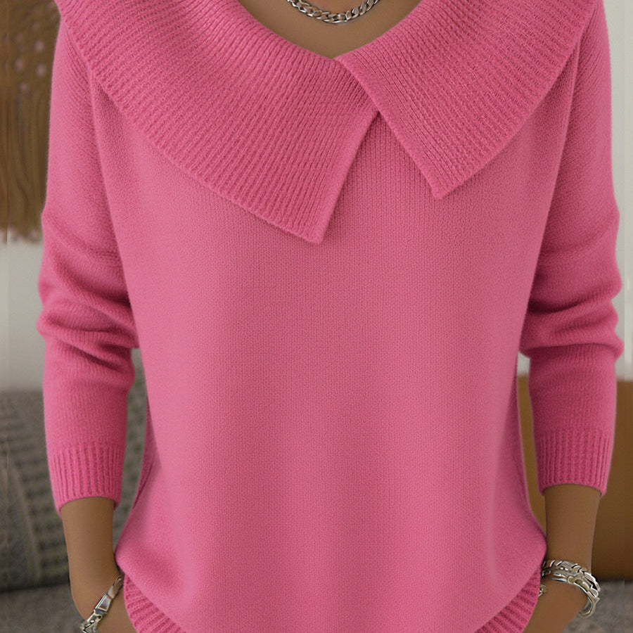 Ingrid | Comodo maglione con colletto risvoltato — 3