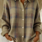 Klara | Giacca camicia in maglia a quadri — 5