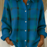 Klara | Giacca camicia in maglia a quadri — 6