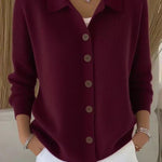 Ursula | Cardigan con collo sciallato e bottoni — 1