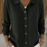 Ursula | Cardigan con collo sciallato e bottoni — 3