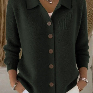 Ursula | Cardigan con collo sciallato e bottoni — 3
