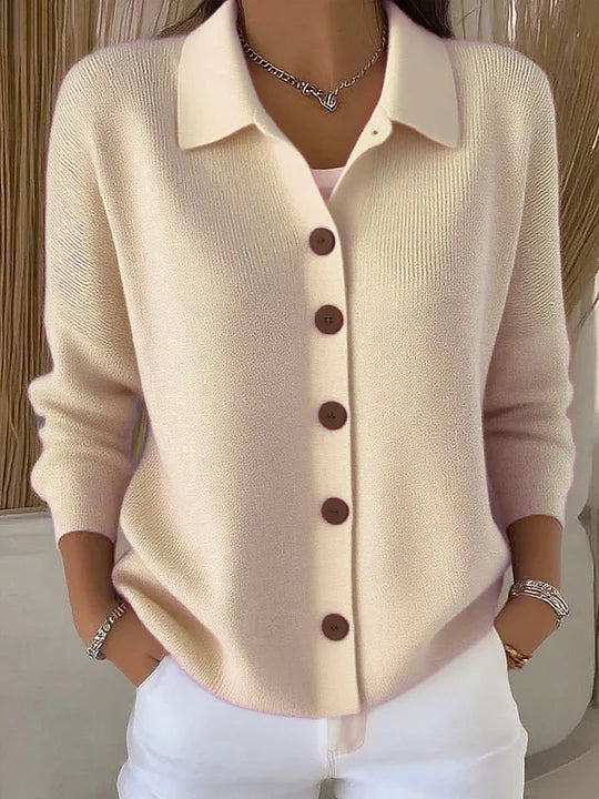 Ursula | Cardigan con collo sciallato e bottoni — 4