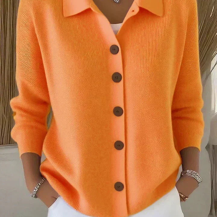 Ursula | Cardigan con collo sciallato e bottoni — 5