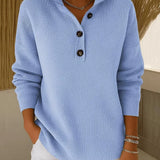 Irmgard | Pullover con colletto polo e scollo a V — 1