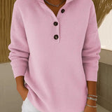 Irmgard | Pullover con colletto polo e scollo a V — 2