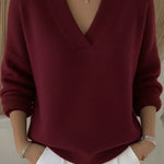 Erika | Maglione ampio con scollo a V — 1