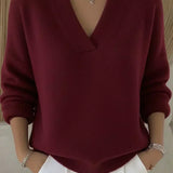 Erika | Maglione ampio con scollo a V — 1