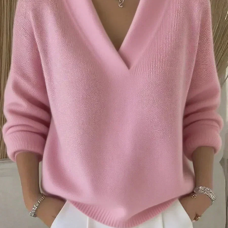 Erika | Maglione ampio con scollo a V — 2