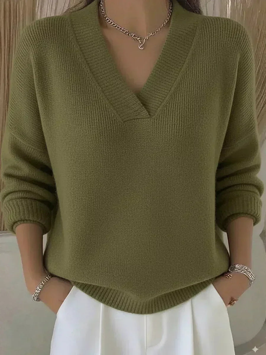 Erika | Maglione ampio con scollo a V — 3