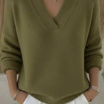 Erika | Maglione ampio con scollo a V — 3