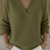 Erika | Maglione ampio con scollo a V — 3